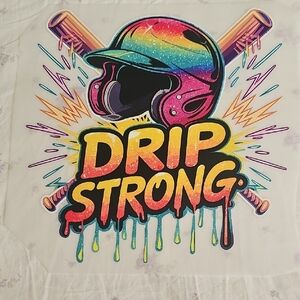 Baseball Drip Ready To Press Heat Transfer